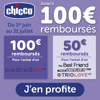 Chicco 100€ remboursés sur pack trio