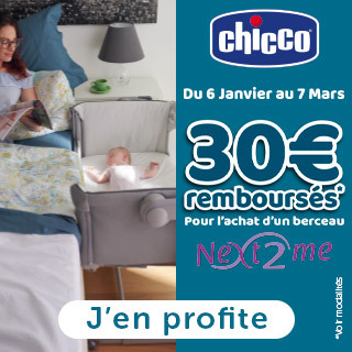 ODR Chicco: 30€ remboursés sur le cododo Next2Me
