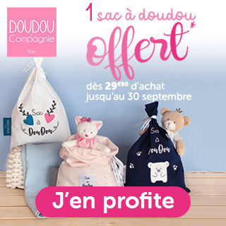 Doudou et compagnie: 1 sac à doudou offert dès 29.90€ d'achat