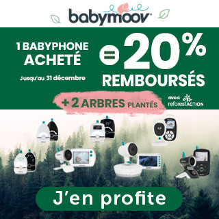 ODR Babymoov: 20% remboursés+ 2 arbres plantés pour l'achat d'un babyphone