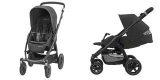 Poussette confort autour de bébé