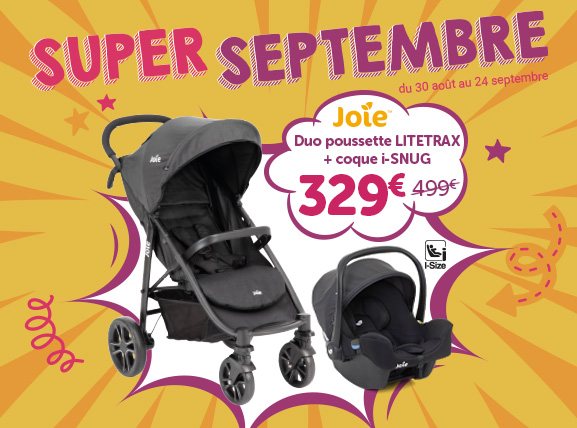 Promo poussette Litetrax