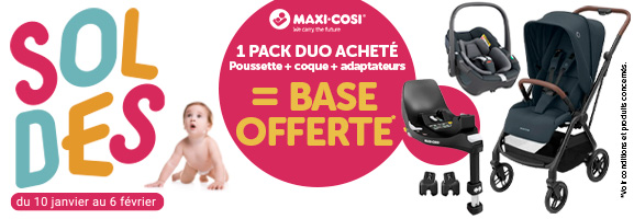 Poussette trio Maxi-Cosi - Promos Soldes Hiver 2024